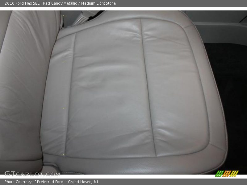 Red Candy Metallic / Medium Light Stone 2010 Ford Flex SEL