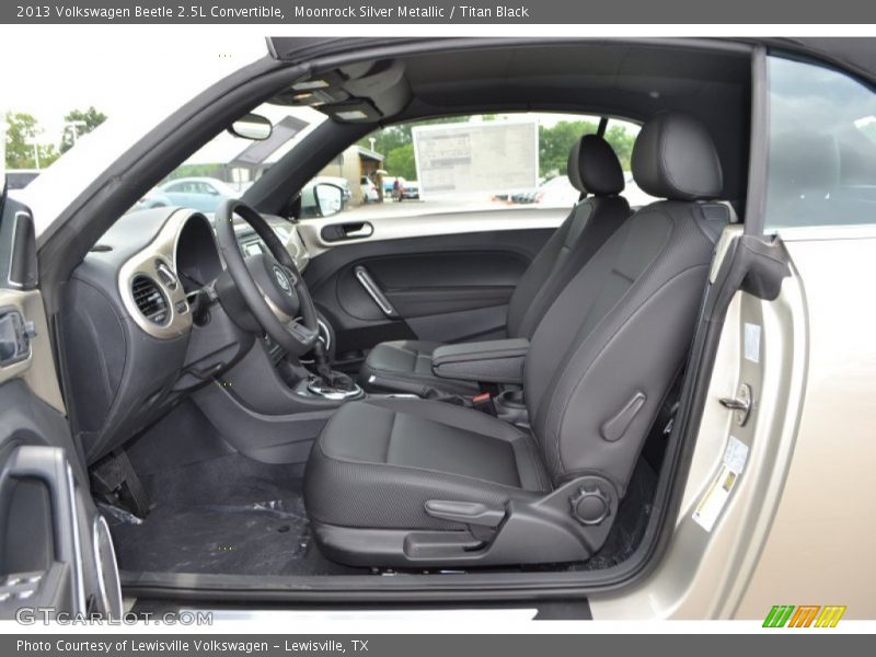 Moonrock Silver Metallic / Titan Black 2013 Volkswagen Beetle 2.5L Convertible