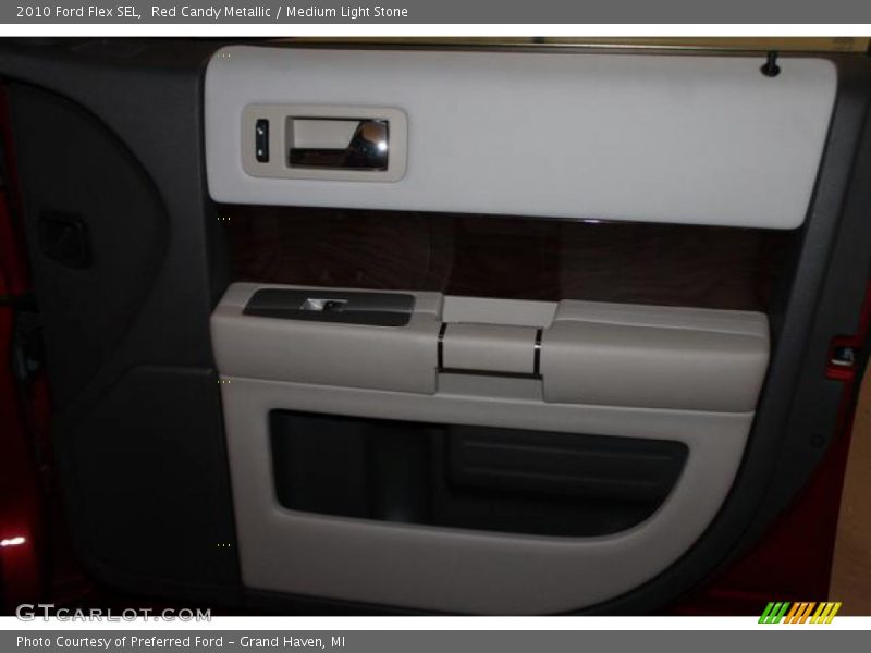 Red Candy Metallic / Medium Light Stone 2010 Ford Flex SEL