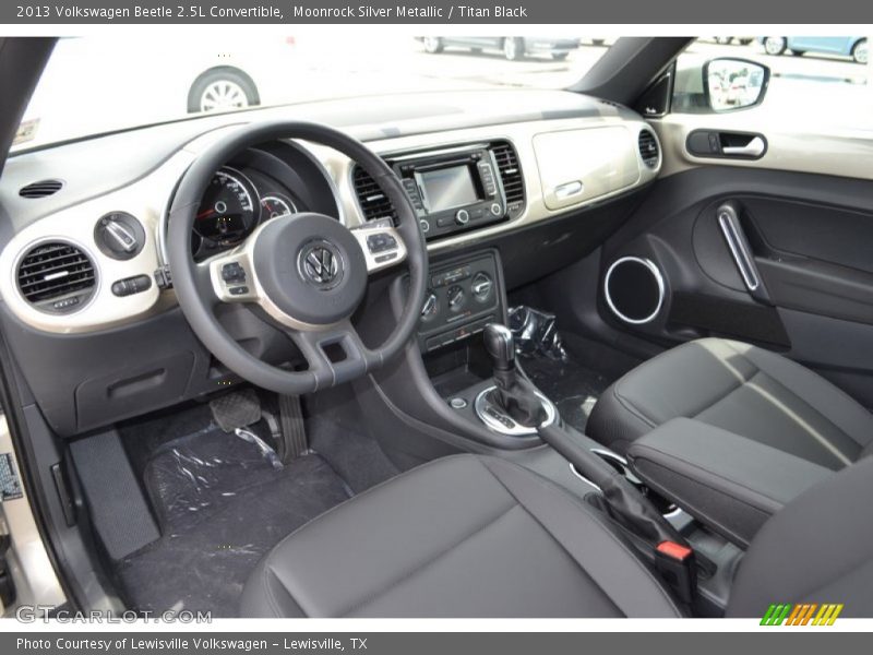 Moonrock Silver Metallic / Titan Black 2013 Volkswagen Beetle 2.5L Convertible