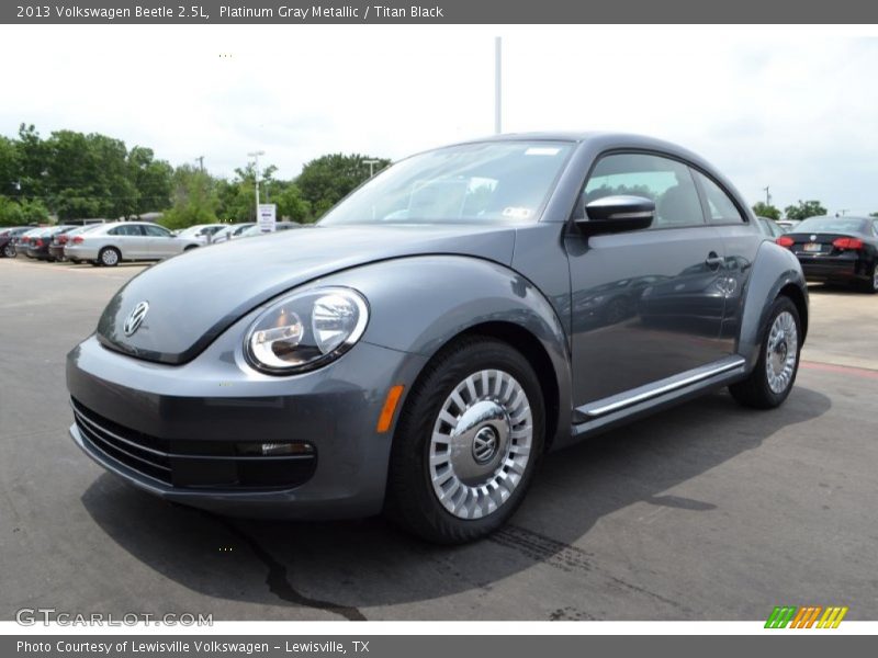 Platinum Gray Metallic / Titan Black 2013 Volkswagen Beetle 2.5L