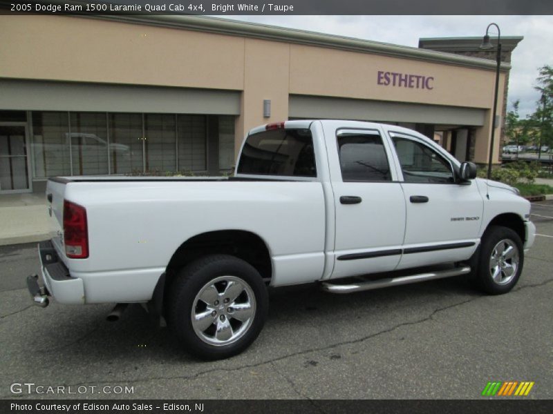 Bright White / Taupe 2005 Dodge Ram 1500 Laramie Quad Cab 4x4