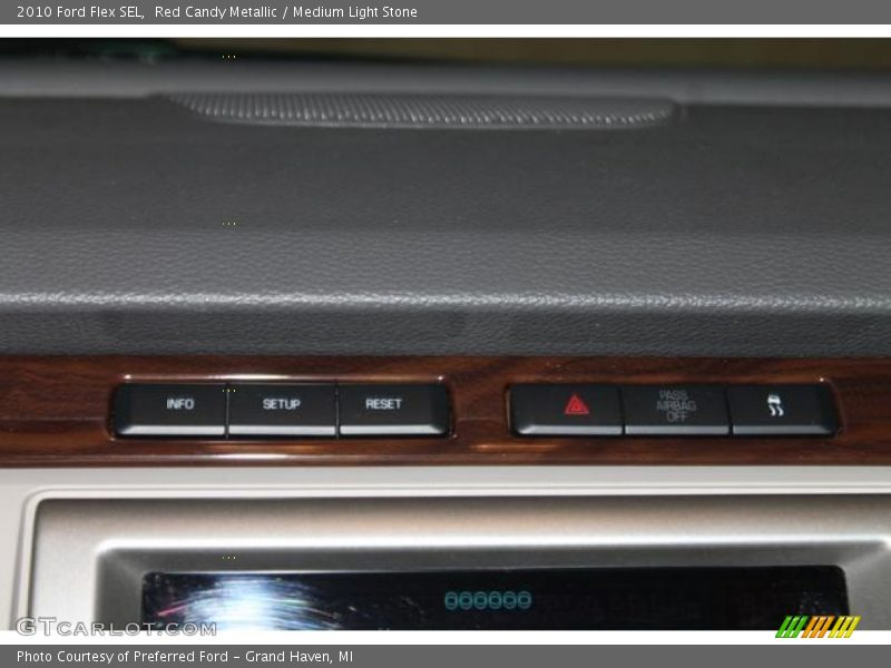 Red Candy Metallic / Medium Light Stone 2010 Ford Flex SEL