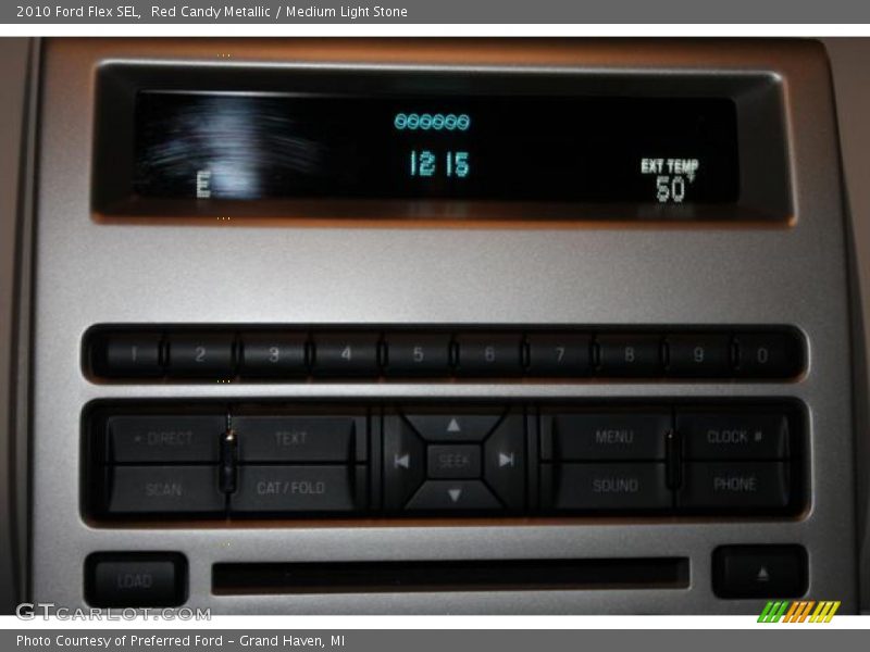 Red Candy Metallic / Medium Light Stone 2010 Ford Flex SEL