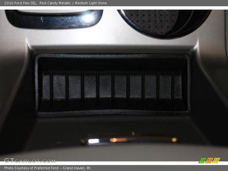 Red Candy Metallic / Medium Light Stone 2010 Ford Flex SEL