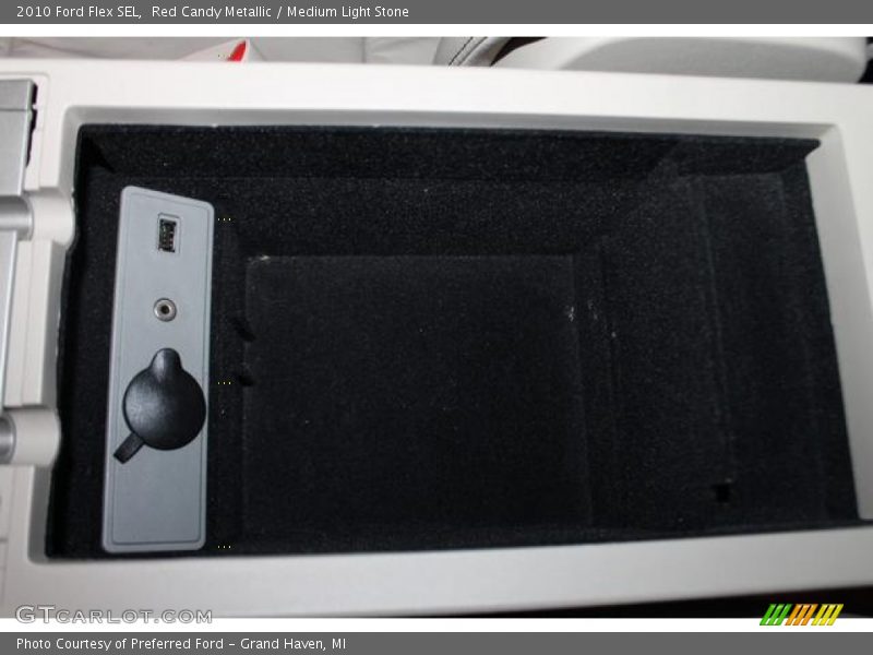 Red Candy Metallic / Medium Light Stone 2010 Ford Flex SEL