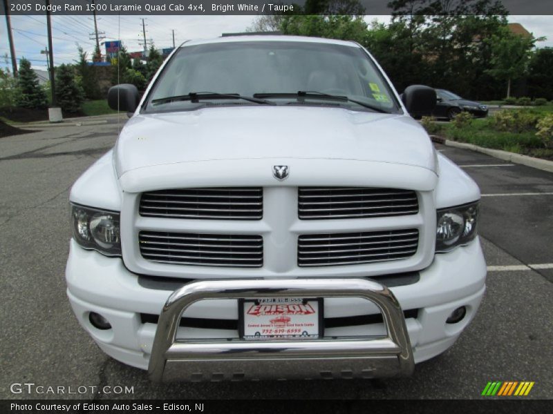 Bright White / Taupe 2005 Dodge Ram 1500 Laramie Quad Cab 4x4