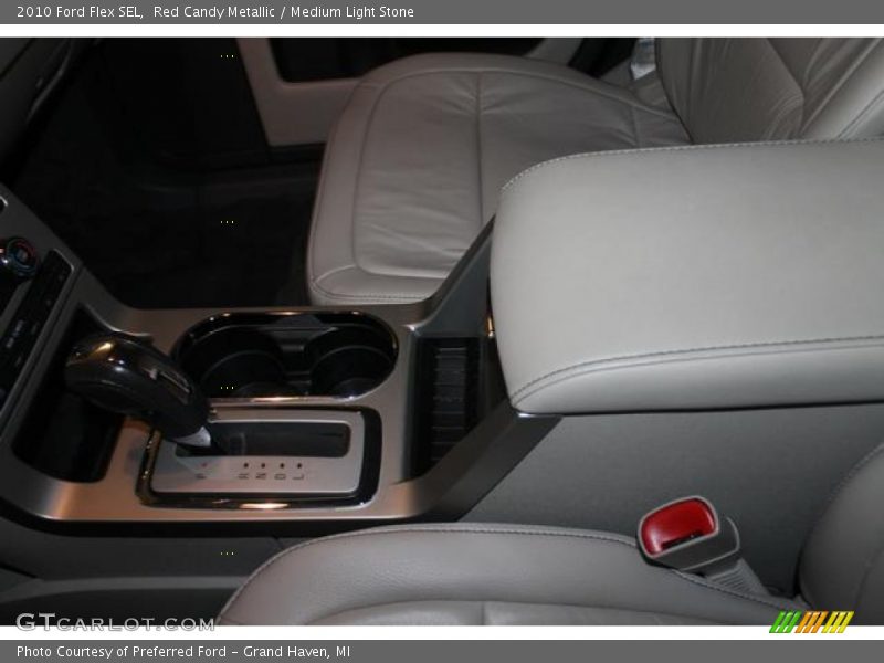 Red Candy Metallic / Medium Light Stone 2010 Ford Flex SEL