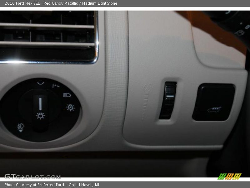 Red Candy Metallic / Medium Light Stone 2010 Ford Flex SEL