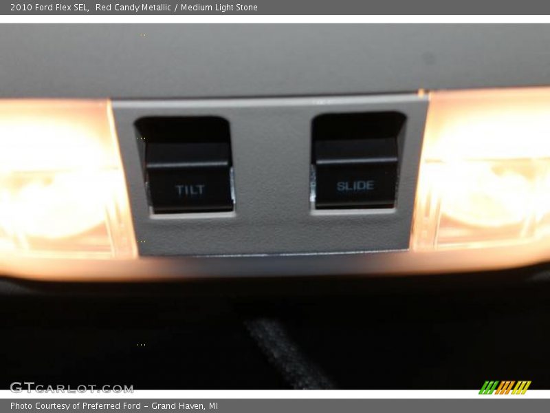 Red Candy Metallic / Medium Light Stone 2010 Ford Flex SEL