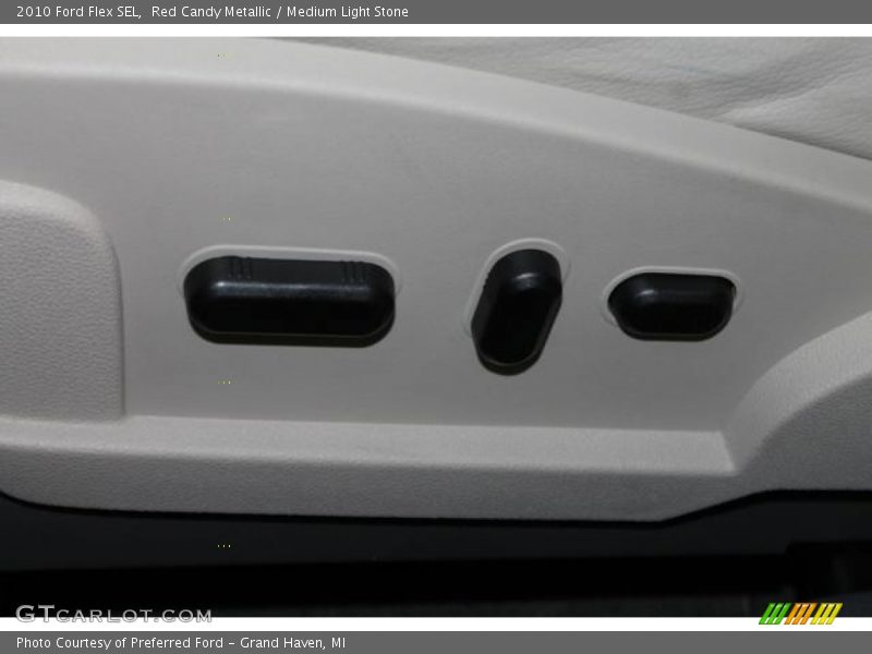 Red Candy Metallic / Medium Light Stone 2010 Ford Flex SEL