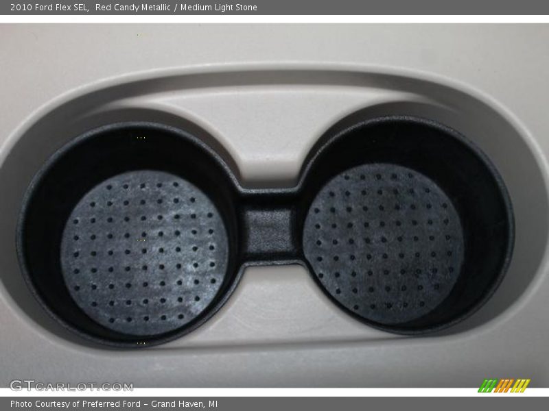 Red Candy Metallic / Medium Light Stone 2010 Ford Flex SEL