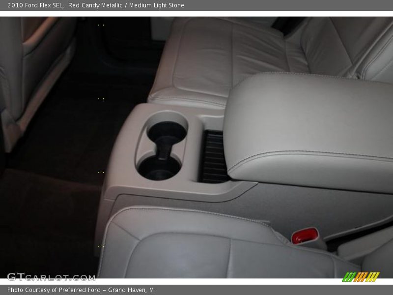 Red Candy Metallic / Medium Light Stone 2010 Ford Flex SEL