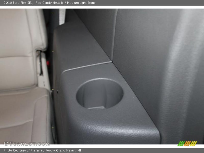 Red Candy Metallic / Medium Light Stone 2010 Ford Flex SEL
