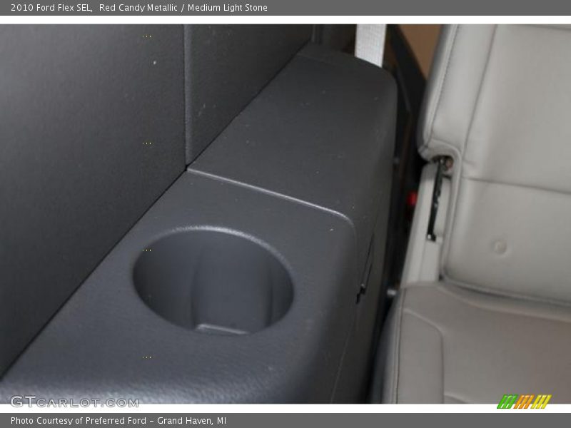 Red Candy Metallic / Medium Light Stone 2010 Ford Flex SEL