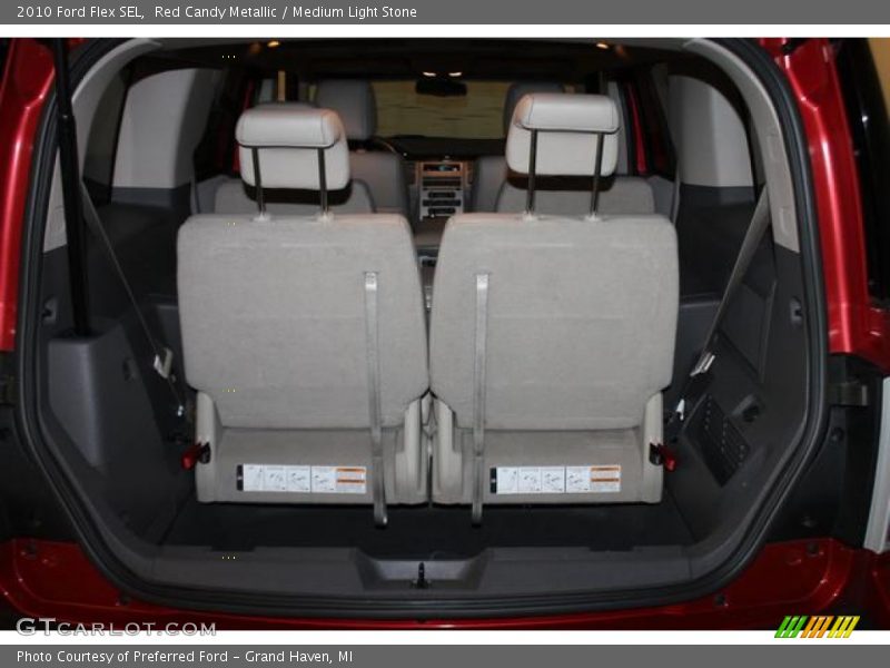 Red Candy Metallic / Medium Light Stone 2010 Ford Flex SEL