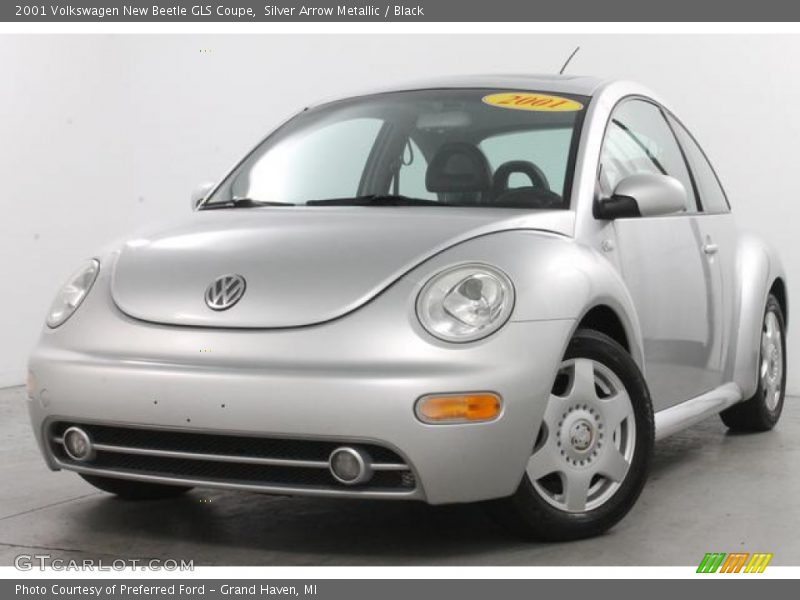 Silver Arrow Metallic / Black 2001 Volkswagen New Beetle GLS Coupe