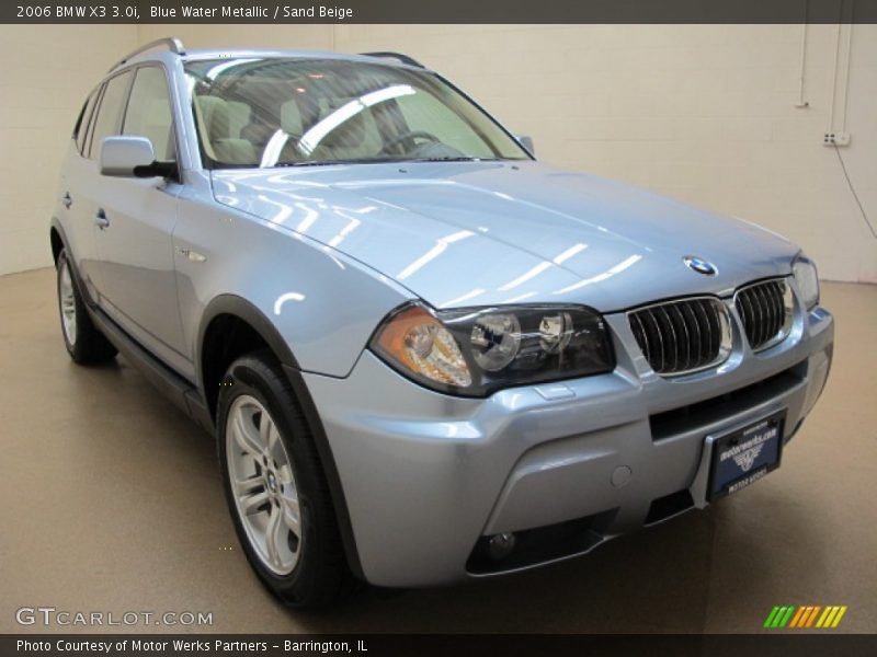 Blue Water Metallic / Sand Beige 2006 BMW X3 3.0i