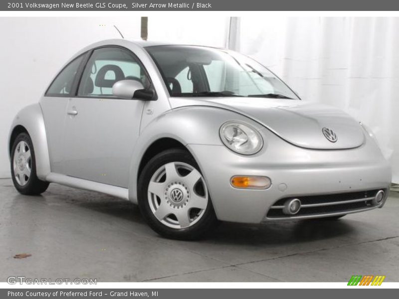 Silver Arrow Metallic / Black 2001 Volkswagen New Beetle GLS Coupe