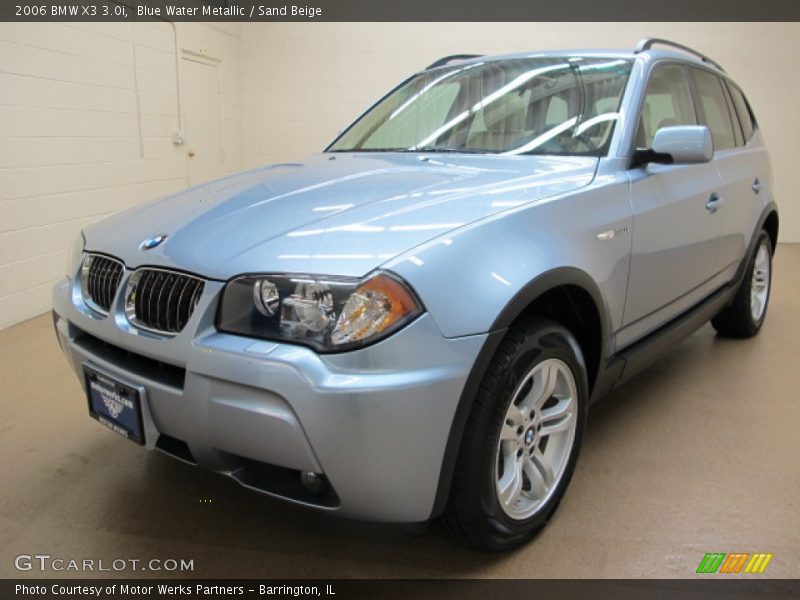 Blue Water Metallic / Sand Beige 2006 BMW X3 3.0i