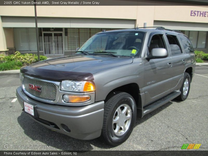 Steel Gray Metallic / Stone Gray 2005 GMC Yukon Denali AWD