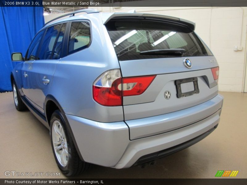 Blue Water Metallic / Sand Beige 2006 BMW X3 3.0i