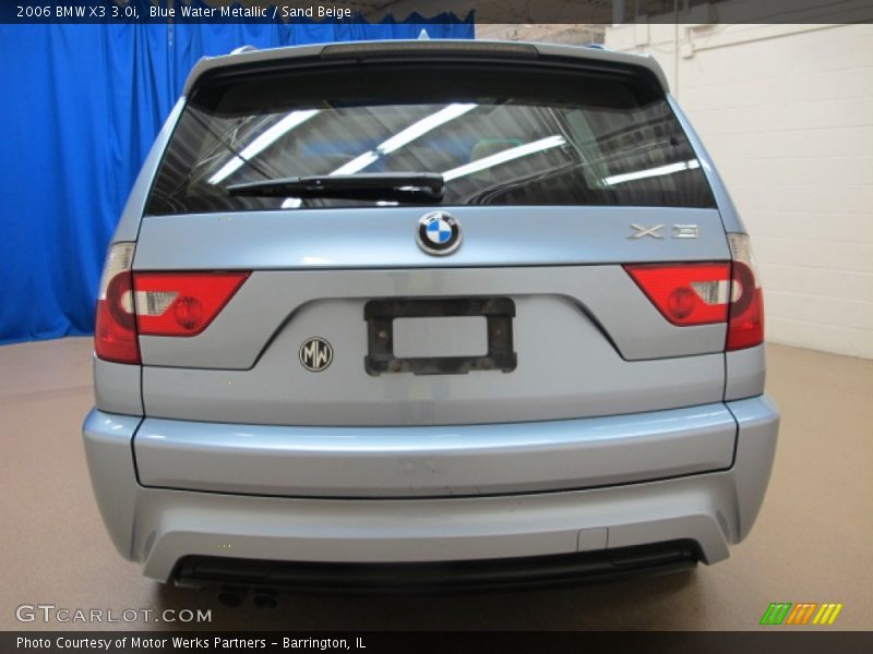Blue Water Metallic / Sand Beige 2006 BMW X3 3.0i