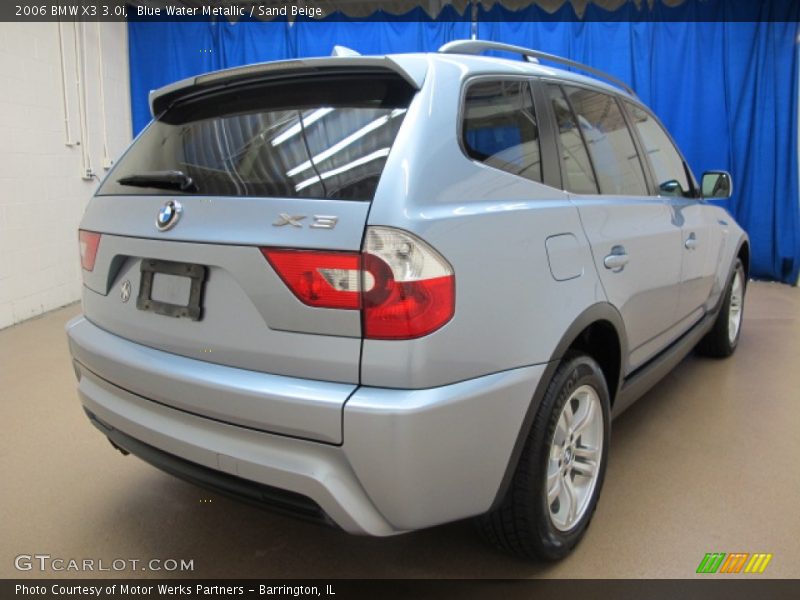 Blue Water Metallic / Sand Beige 2006 BMW X3 3.0i