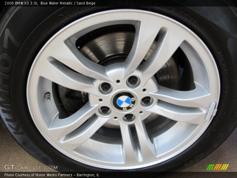 Blue Water Metallic / Sand Beige 2006 BMW X3 3.0i