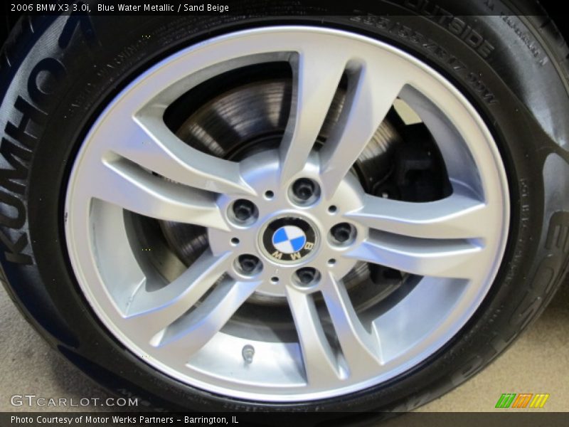 Blue Water Metallic / Sand Beige 2006 BMW X3 3.0i