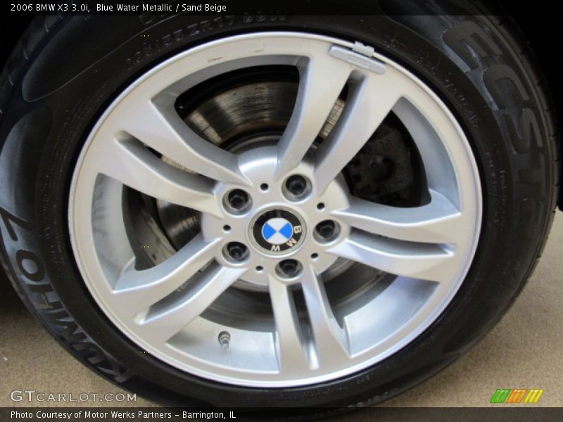 Blue Water Metallic / Sand Beige 2006 BMW X3 3.0i
