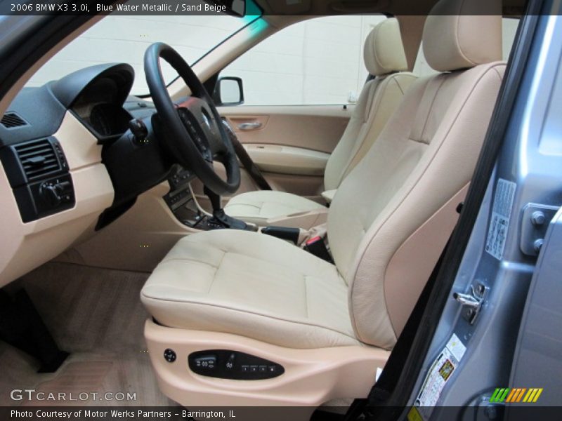 Blue Water Metallic / Sand Beige 2006 BMW X3 3.0i