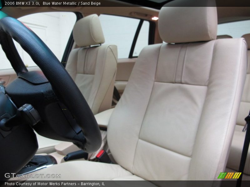 Blue Water Metallic / Sand Beige 2006 BMW X3 3.0i