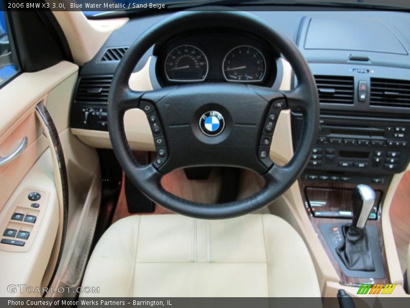 Blue Water Metallic / Sand Beige 2006 BMW X3 3.0i