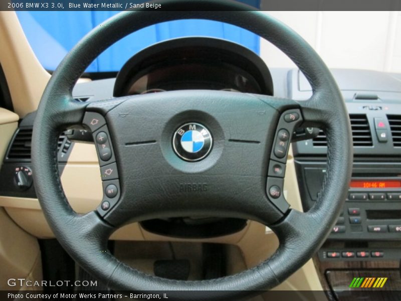 Blue Water Metallic / Sand Beige 2006 BMW X3 3.0i