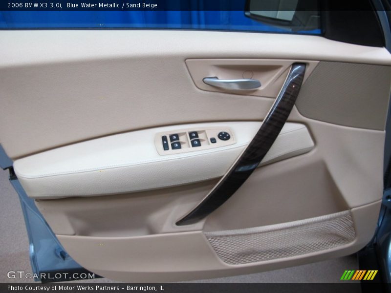 Blue Water Metallic / Sand Beige 2006 BMW X3 3.0i