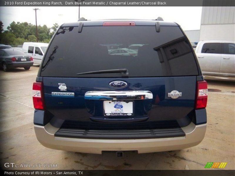 Dark Blue Pearl Metallic / Chaparral Leather/Charcoal Black 2010 Ford Expedition King Ranch