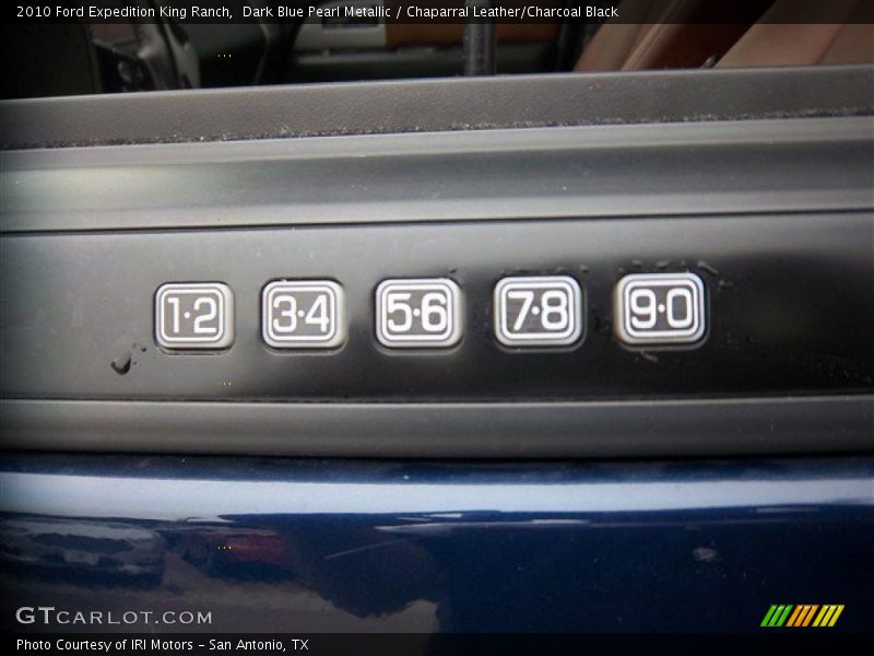 Dark Blue Pearl Metallic / Chaparral Leather/Charcoal Black 2010 Ford Expedition King Ranch