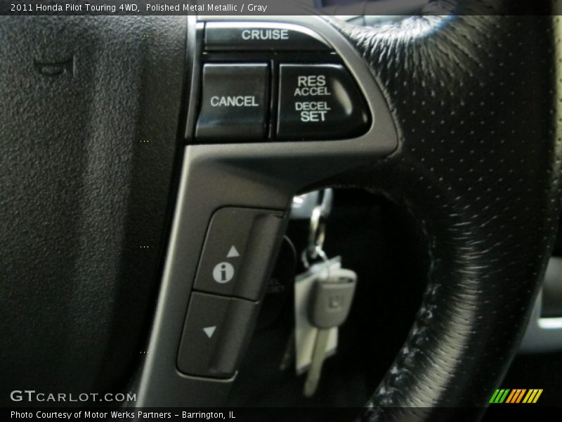 Polished Metal Metallic / Gray 2011 Honda Pilot Touring 4WD