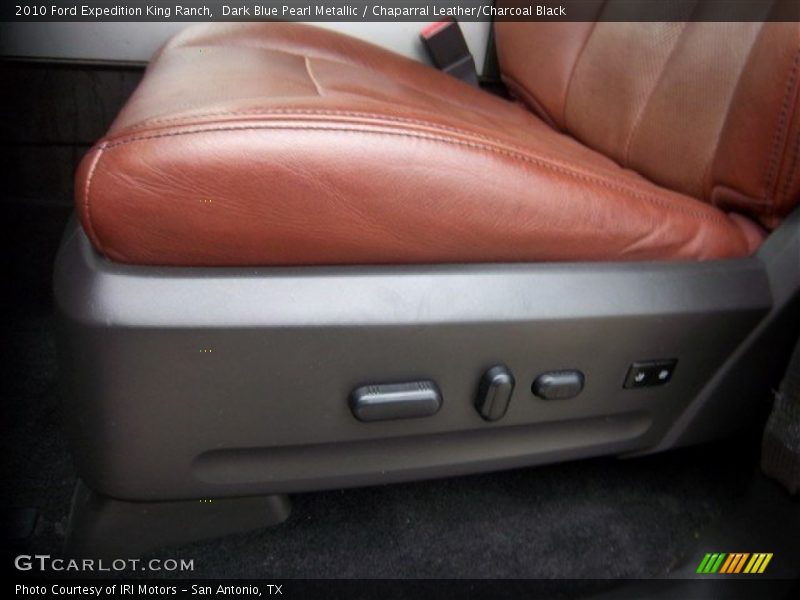 Dark Blue Pearl Metallic / Chaparral Leather/Charcoal Black 2010 Ford Expedition King Ranch