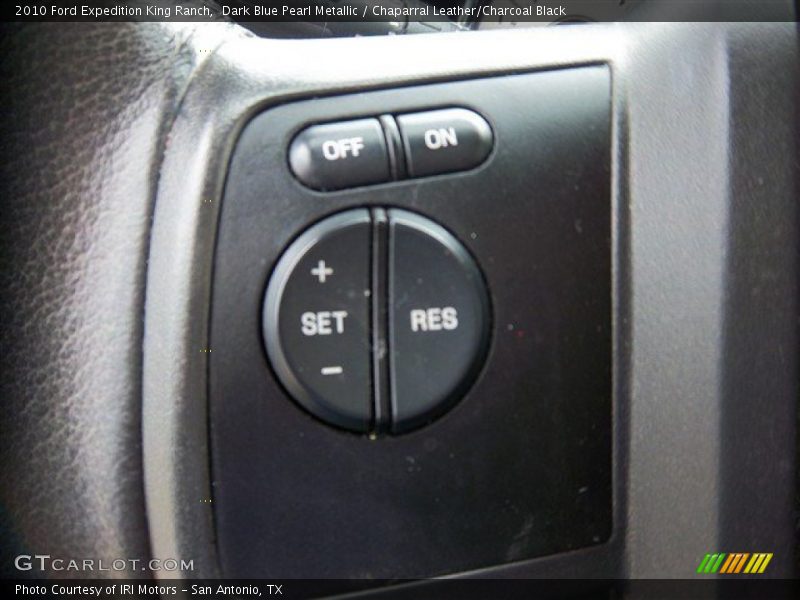 Dark Blue Pearl Metallic / Chaparral Leather/Charcoal Black 2010 Ford Expedition King Ranch