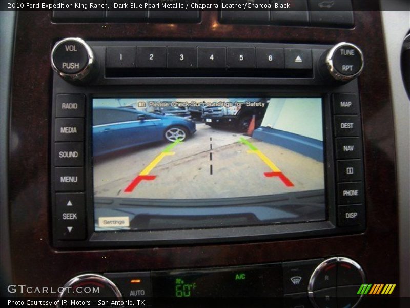 Dark Blue Pearl Metallic / Chaparral Leather/Charcoal Black 2010 Ford Expedition King Ranch