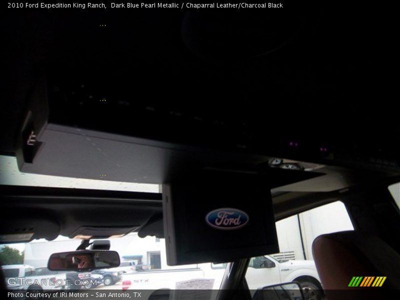 Dark Blue Pearl Metallic / Chaparral Leather/Charcoal Black 2010 Ford Expedition King Ranch