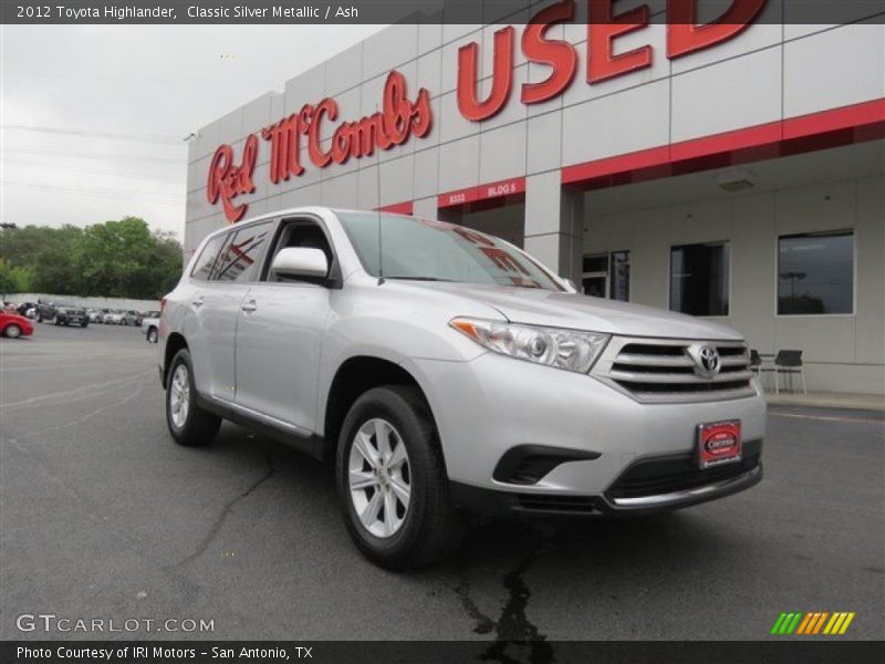 Classic Silver Metallic / Ash 2012 Toyota Highlander