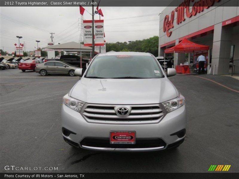 Classic Silver Metallic / Ash 2012 Toyota Highlander