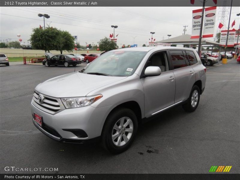 Classic Silver Metallic / Ash 2012 Toyota Highlander