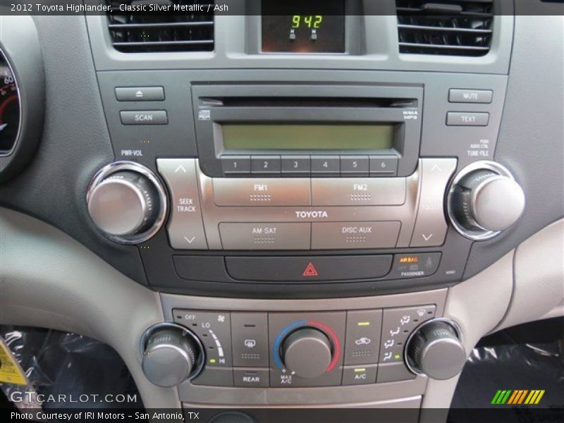 Classic Silver Metallic / Ash 2012 Toyota Highlander