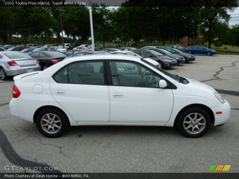 Super White / Gray 2001 Toyota Prius Hybrid