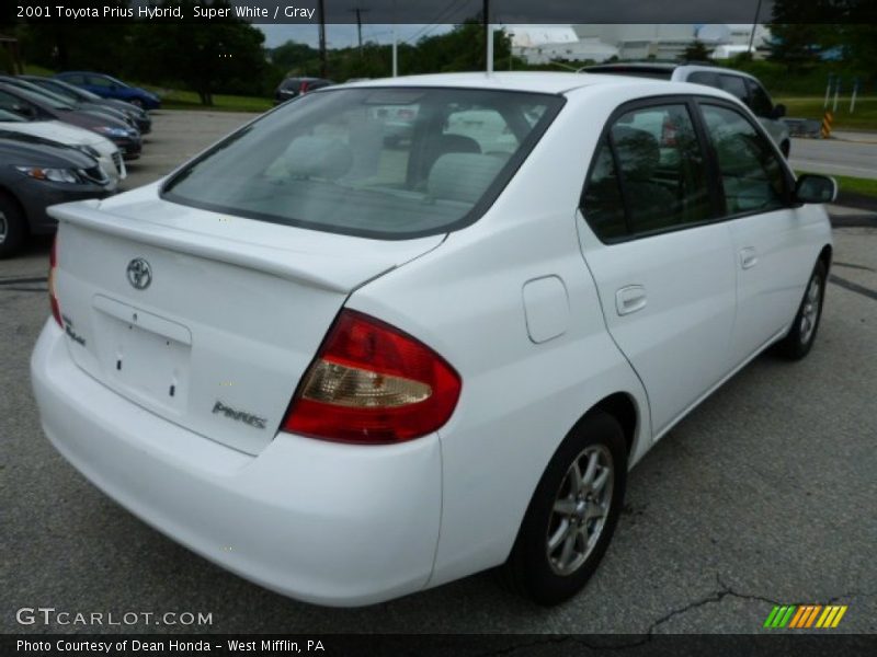 Super White / Gray 2001 Toyota Prius Hybrid