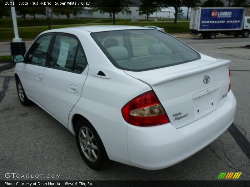 Super White / Gray 2001 Toyota Prius Hybrid